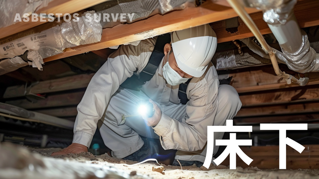 床下 アスベスト調査 石綿含有建材確認